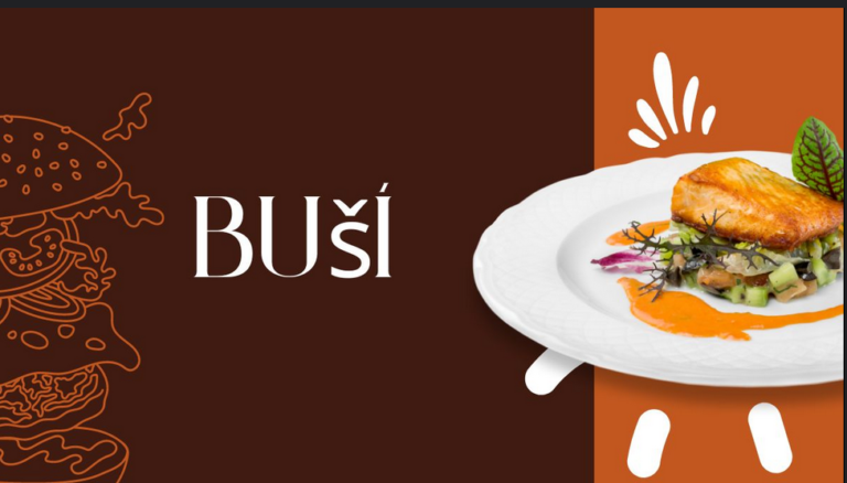 Close-up of Buší, highlighting its rich and colorful ingredients, showcasing a blend of traditional spices and fresh produce.